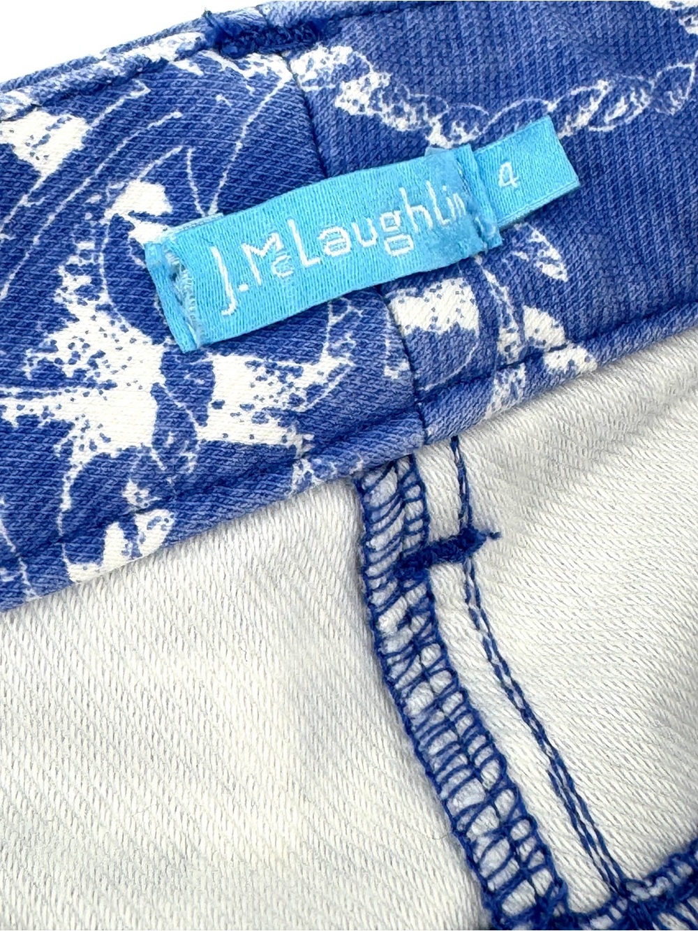 J McLAUGHLIN Nautical Anchor & Rope Print LEXI Jeans - Picture 3 of 8